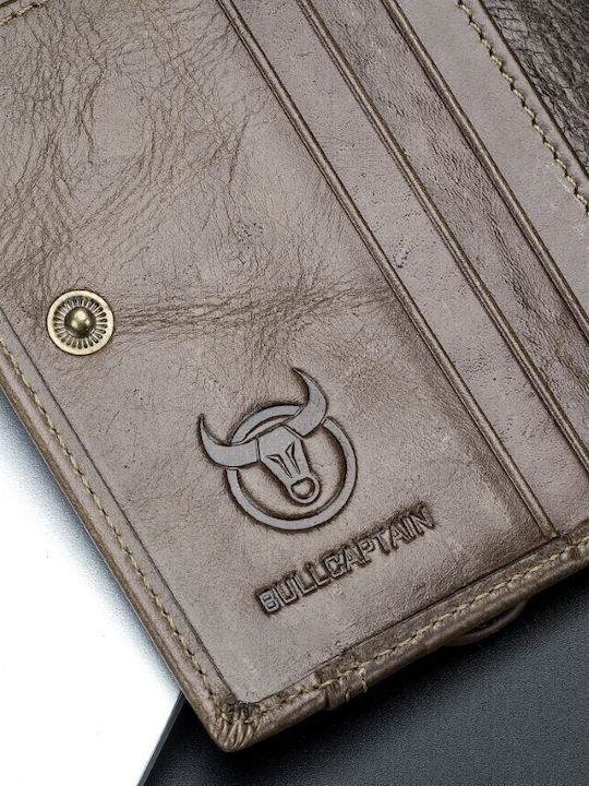Leather Men's Wallet Classic with RFID Brown