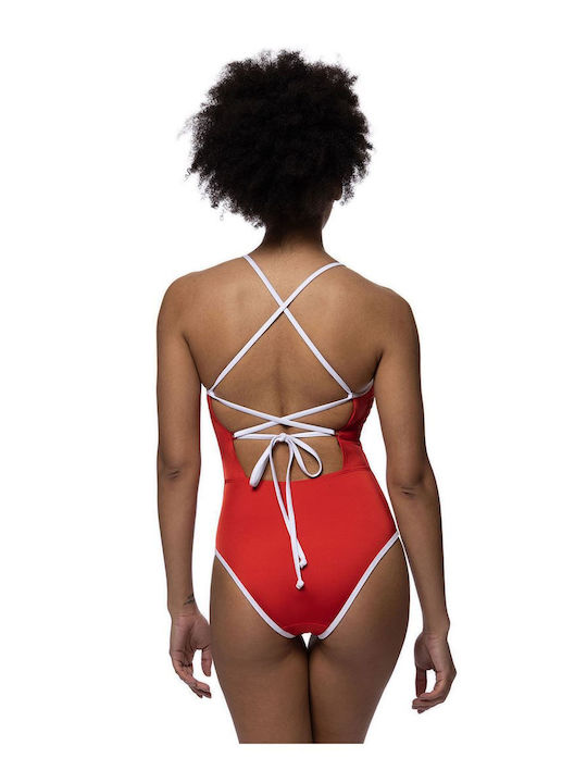 Costum De Baie Întreg Roșu