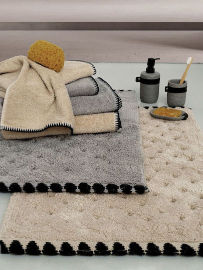 Palamaiki Handtuch Brooklyn 30x50εκ. Beige Gewicht 500gr/m²