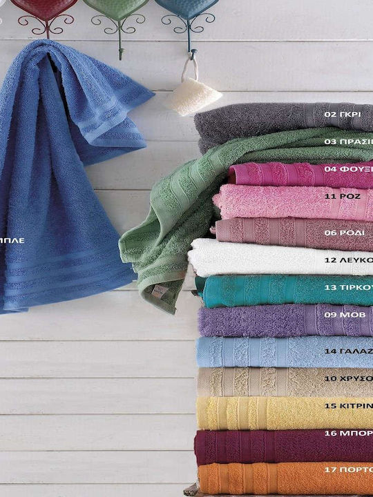 Rythmos Bath Towel Lagoon 70x140cm 17 Orange Weight 470gr/m²