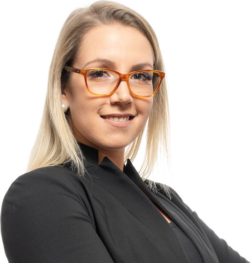 Emilio Pucci Women's Acetate Butterfly Brown Tortoise Prescription Eyeglass Frames EP5024 052