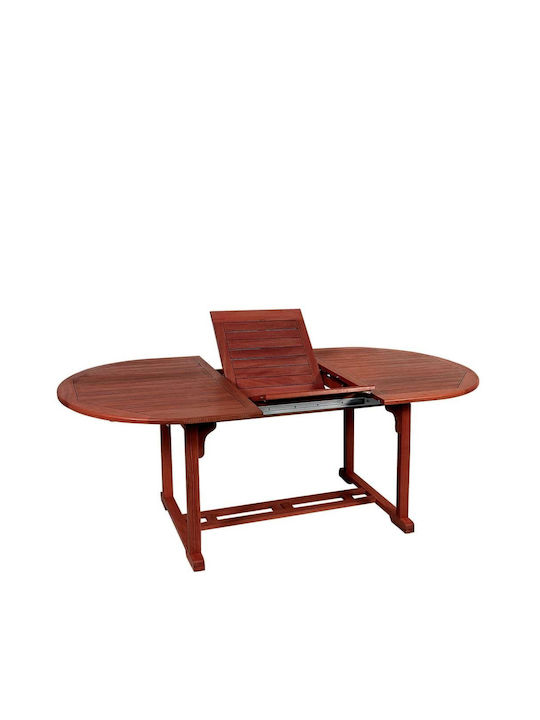 Tisch Ausziehbar Red Shorea 150x100x75cm