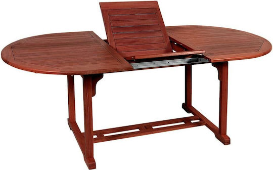 Tisch Ausziehbar Red Shorea 150x100x75cm