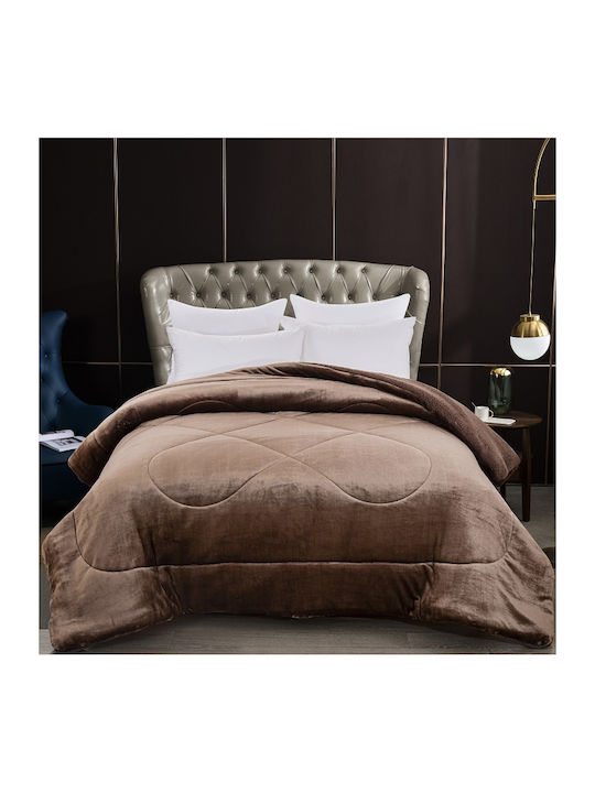 Sunshine Bettbezug Einzelbett 160x220cm Coral Mocha