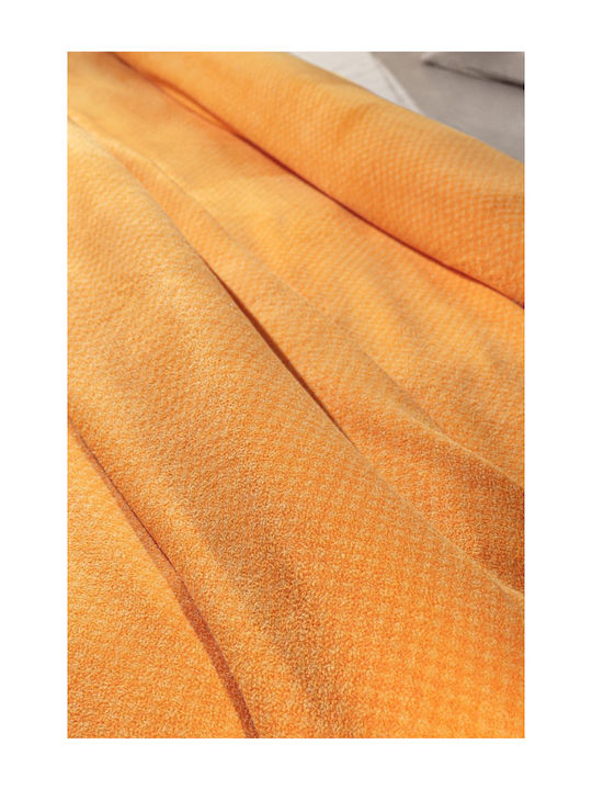 Guy Laroche Polar Fleece Blanket Single 170x250cm Mango