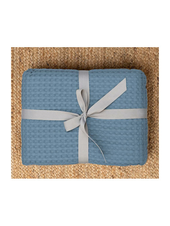 Palamaiki Marcie Pique Single Blanket 170x240cm Steel