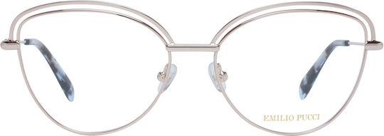 Metal Eyeglass Frame Cat Eye Rose Gold EP5170 028