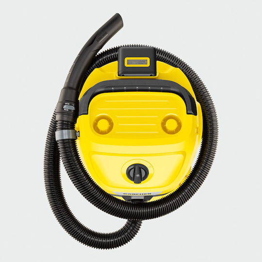Karcher WD 3-18 Battery Set Επαναφορτιζόμενη Σκούπα Υγρών / Στερεών με Πλαστικό Κάδο 17lt