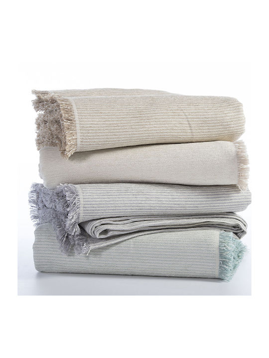 Nef-Nef Homeware Nature 22 Cuvertură Pentru Canapea 2 Locuri Jacquard 170x250 cm Albastru Deschis