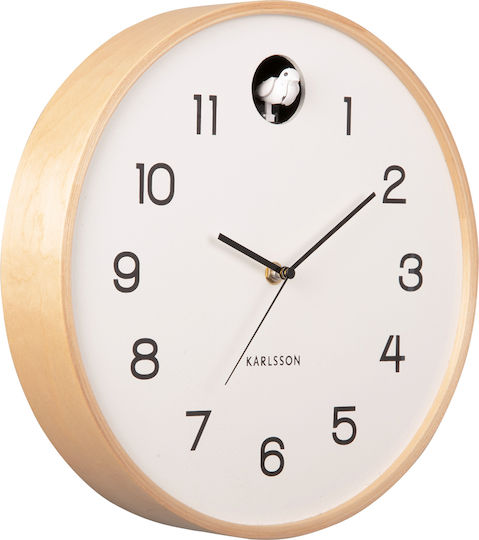 Karlsson Cuckoo Ρολόι Τοίχου Ξύλινο Ø31.5cm