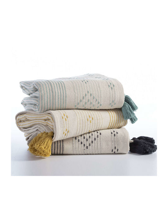 Nef-Nef Homeware Cuvertură Pentru Canapea 4 Locuri Jacquard 180x350 cm Antracit