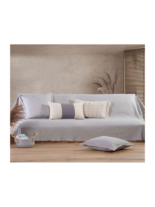 Nef-Nef Homeware Двуместен диван с хвърчащи листа Colton 170x250см. Розов 033574