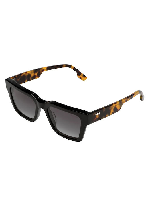 Komono Bob Men's Sunglasses with Black Plastic Frame and Black Lens KOM-S7909