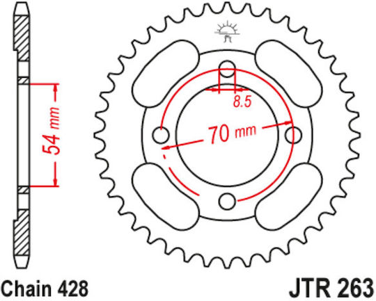 JT Sprockets Hinteres Ritzel 91'-98'