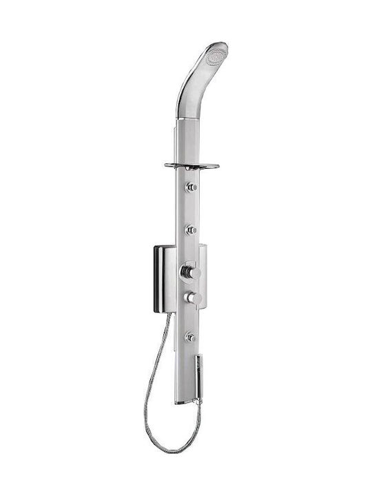 Dolcevita 451-SG-100 Στήλη Υδρομασάζ Ασημί