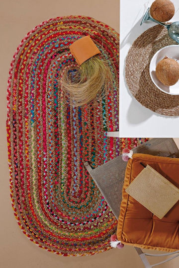 Kentia Yute Rug Rectangular Summer from Jute 233 Multi