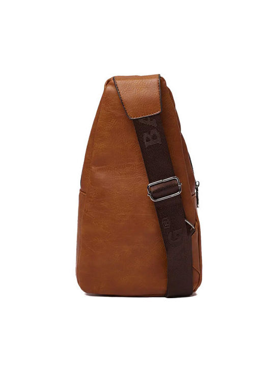Bag to Bag Ανδρική Τσάντα Ώμου / Χιαστί σε Ταμπά χρώμα