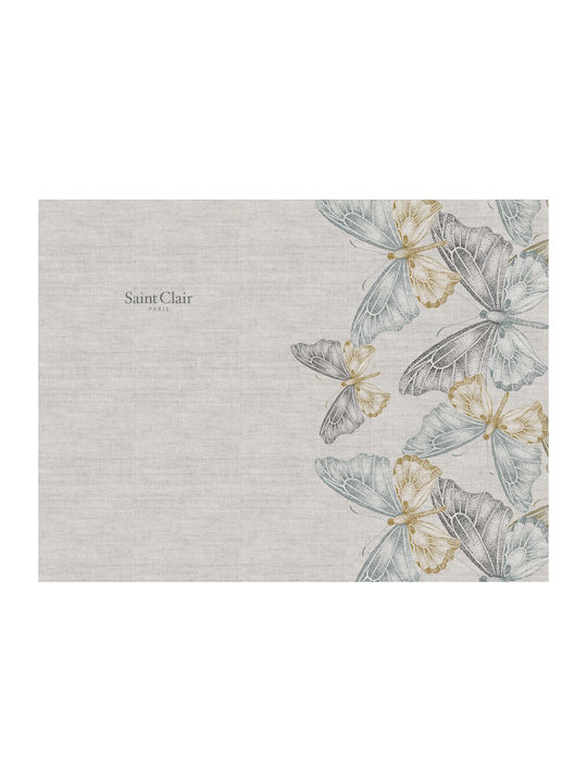 Saint Clair Καρέ Τραπεζομάντηλο Αλέκιαστο 1031 Natural 145x145εκ.