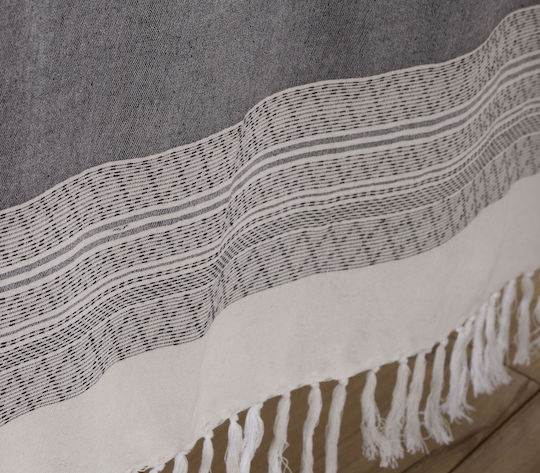 Nef-Nef Homeware Tablecloth Cotton Strength Black 140x240cm