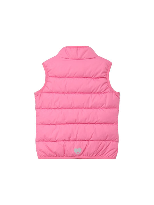 S.Oliver Girls Quilted Coat Pink Sleeveless