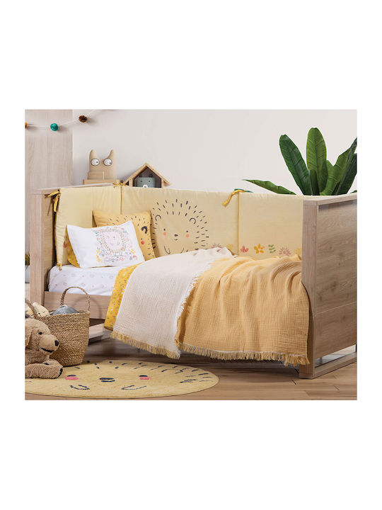 Nef-Nef Homeware Blanket Cot Apollo Cotton Gray 110x150cm