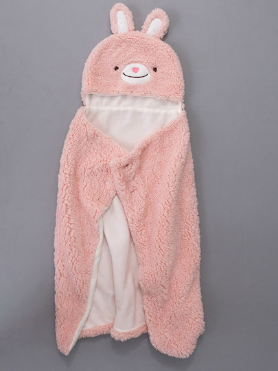 Palamaiki Κουβέρτα Αγκαλιάς & Λίκνου New Baby Fleece Ροζ 70x100εκ.