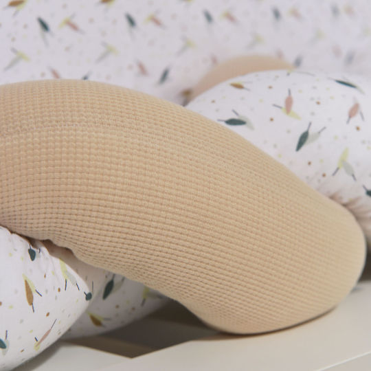 Baby Oliver Crib Bumpers Braided Inside Beige 20x200cm