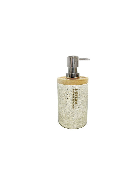 ArteLibre Tabletop Ceramic Dispenser Beige