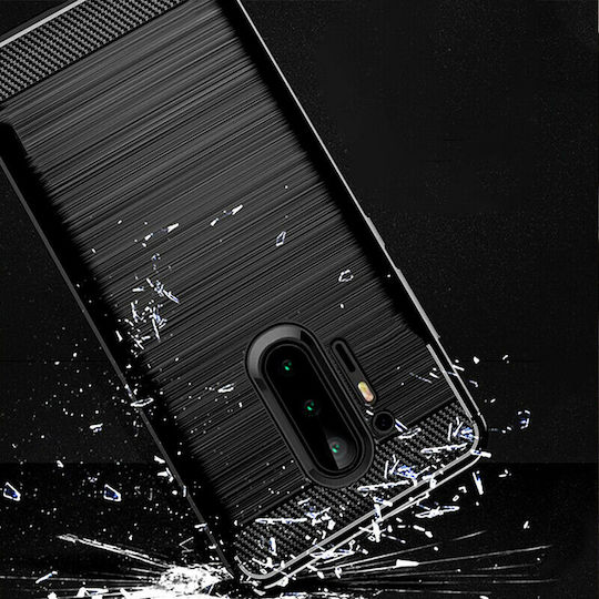 Techsuit Carbon Back Cover Σιλικόνης Μαύρο (OnePlus 8 Pro)