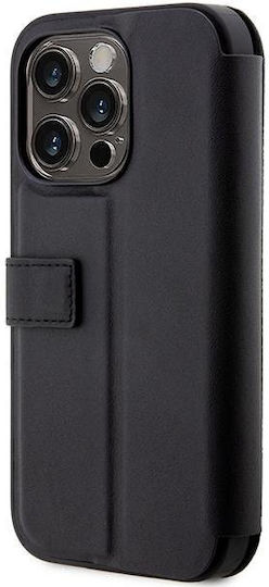 BMW Leather Stamp Book Synthetic Leather Blue Lines (iPhone 14 Pro)