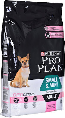 Purina Pro Plan OptiDerma Small & Mini Adult 7kg Trockenfutter für erwachsene Hunde kleiner Rassen mit Lachs