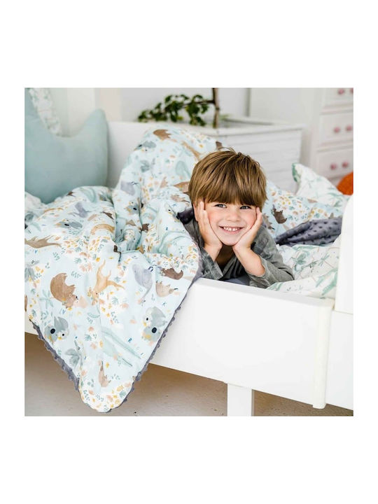La Millou Blanket Cot Prince Velvet Light Blue 110x140cm