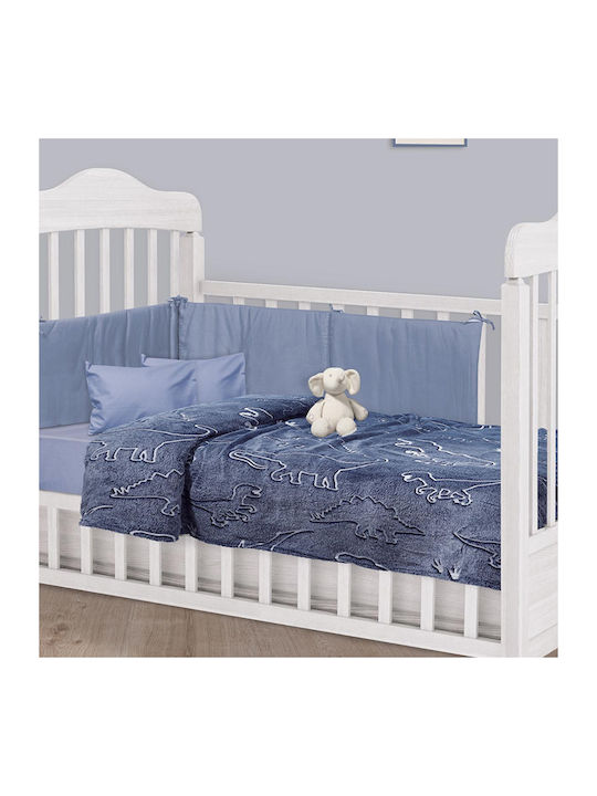 Das Home Blanket Nursery Swaddling Blankets Fleece Light Blue 80x110cm