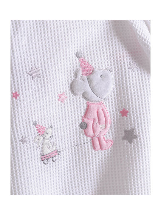 Rythmos Blanket Cot Felix Waffle White 120x150cm