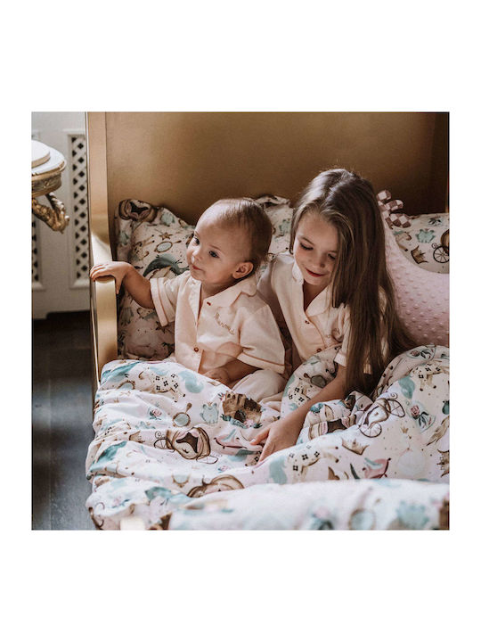 La Millou Blanket Nursery Swaddling Blankets Snowflake Velvet Orange 80x100cm