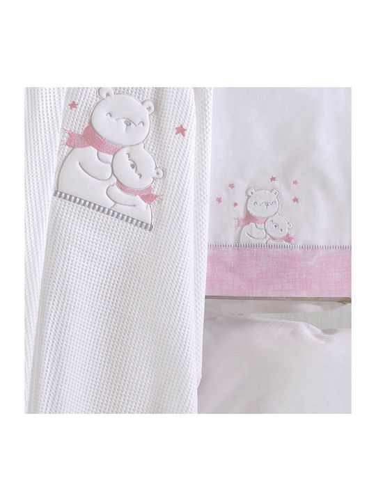 Rythmos Blanket Cot Snowball Waffle White 120x150cm