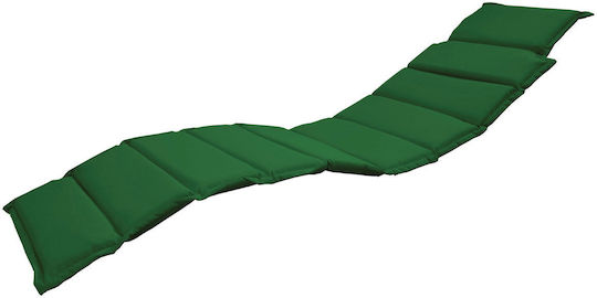 Fieldmann Waterproof Sunbed Cushion with Backrest Green 194x47cm