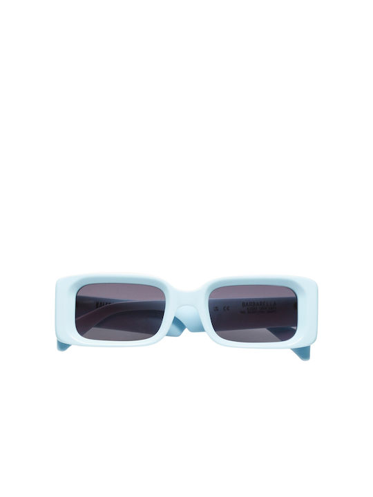 Kaleos Barbarella Sunglasses with Blue Plastic Frame and Black Lens C-014