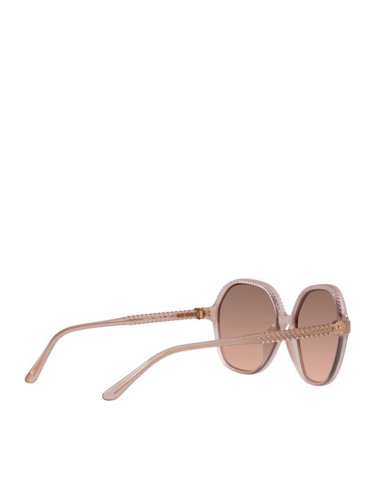 Michael Kors Bali Women's Sunglasses with Beige Plastic Frame and Brown Gradient Lens