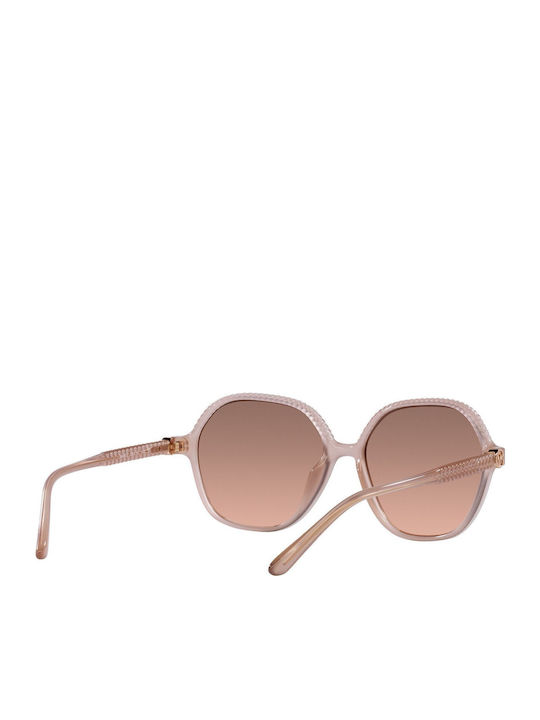 Michael Kors Bali Women's Sunglasses with Beige Plastic Frame and Brown Gradient Lens