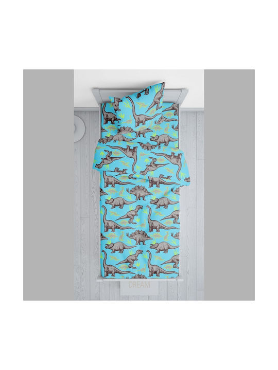 Viopros Rex Set Baby Bettlaken Für Krippe Baumwolle Türkis 120x160cm 3Stück
