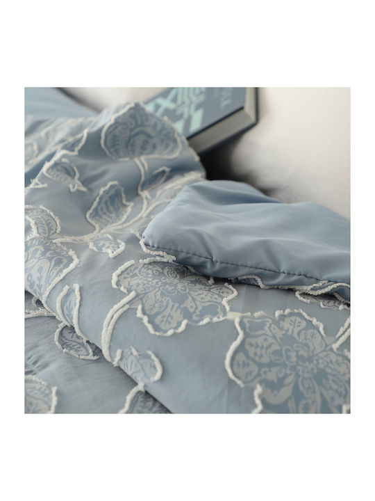 Melinen Ariel Coverlet Queen Size from Polyester Light Blue 220x240cm