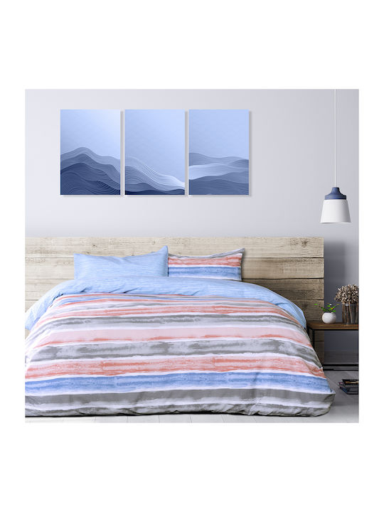 Kocoon Riva Κουβερλί Μονό Βαμβακερό Blue 160x245cm