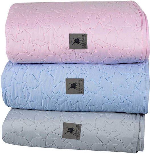 Greenwich Polo Club 3412 Coverlet Queen Size Microfiber Pink 220x240cm
