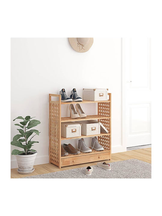 Shoe Organizer with 3 Shelves 70x27x81cm