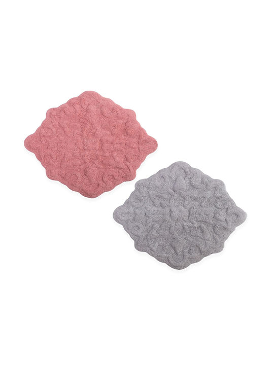 Nef-Nef Bath Mat Cotton Dreamer 032771 Coral 70x80cm