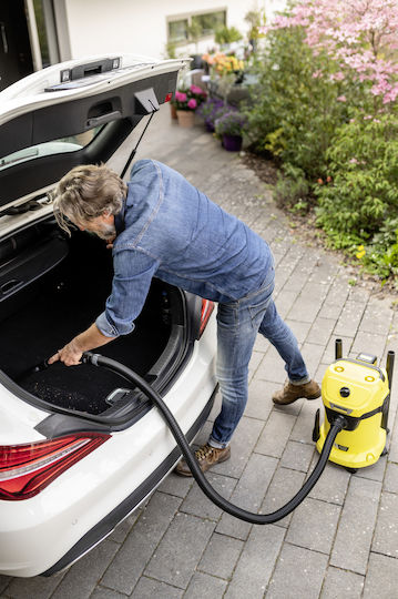 Karcher WD 3-18 Rechargeable Vacuum Wet / Dry Without Charger and Battery with Plastic Bin 17lt