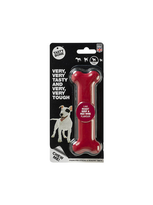 Tasty Bone Beef Nylon Παιχνίδι Κόκκαλο Small 15εκ. Κόκκινο Tasty Bone Beef Nylon Παιχνίδι Κόκκαλο Small 15εκ. Κόκκινο