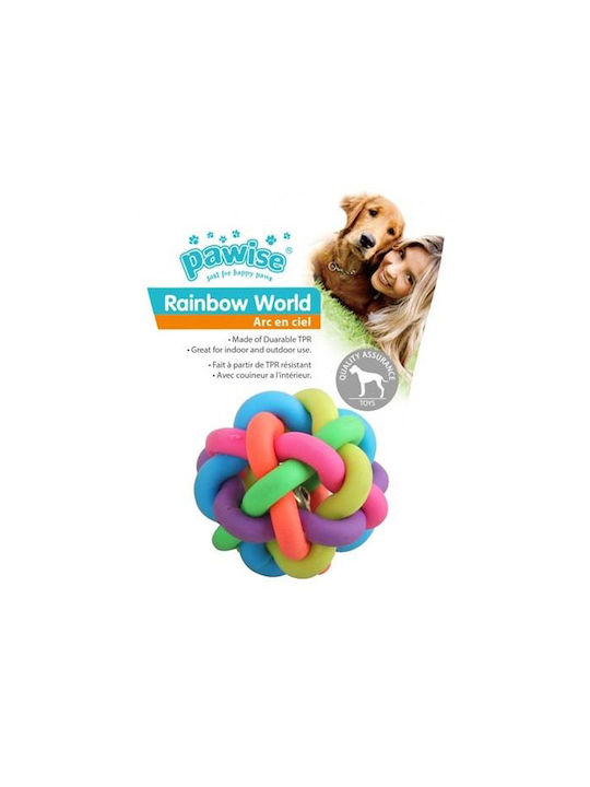 Pawise Regenbogen Welt Kugel Hundespielzeug Aus Gummi Groß
