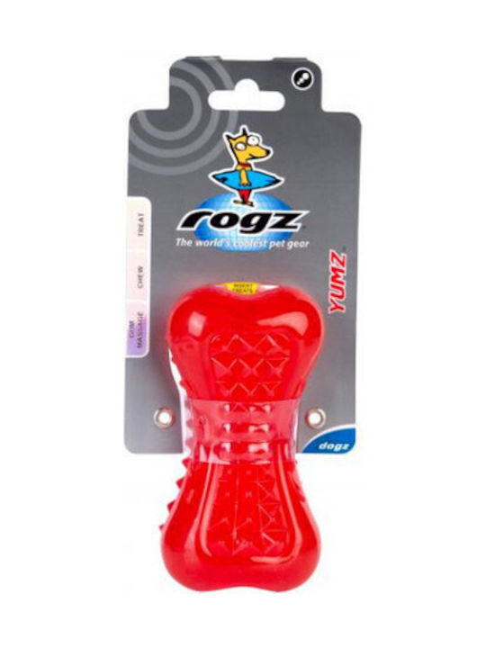 Rogz Yumz Dog Toy Παιχνίδι Κόκκαλο από Καουτσούκ Large 15εκ. Κόκκινο